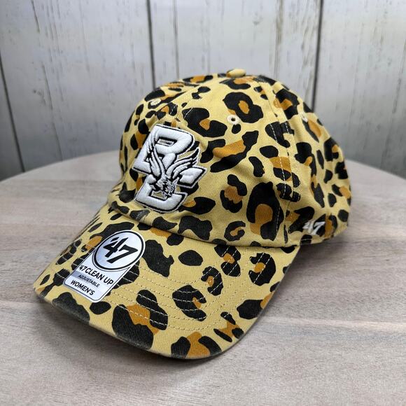 Boston College BC Eagles 47 Brand Cheetah Clean Up Adjustable Womens Hat Cap New - Picture 3 of 12